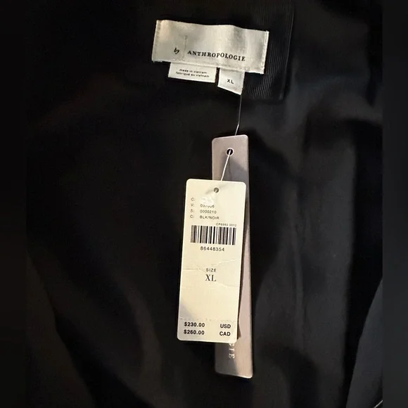 Anthropologie Somerset Black Faux Leather and Lace Maxi Dress - Picture 11 of 11